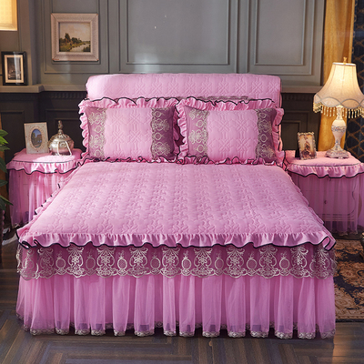 巴黎之夜粉色床裙